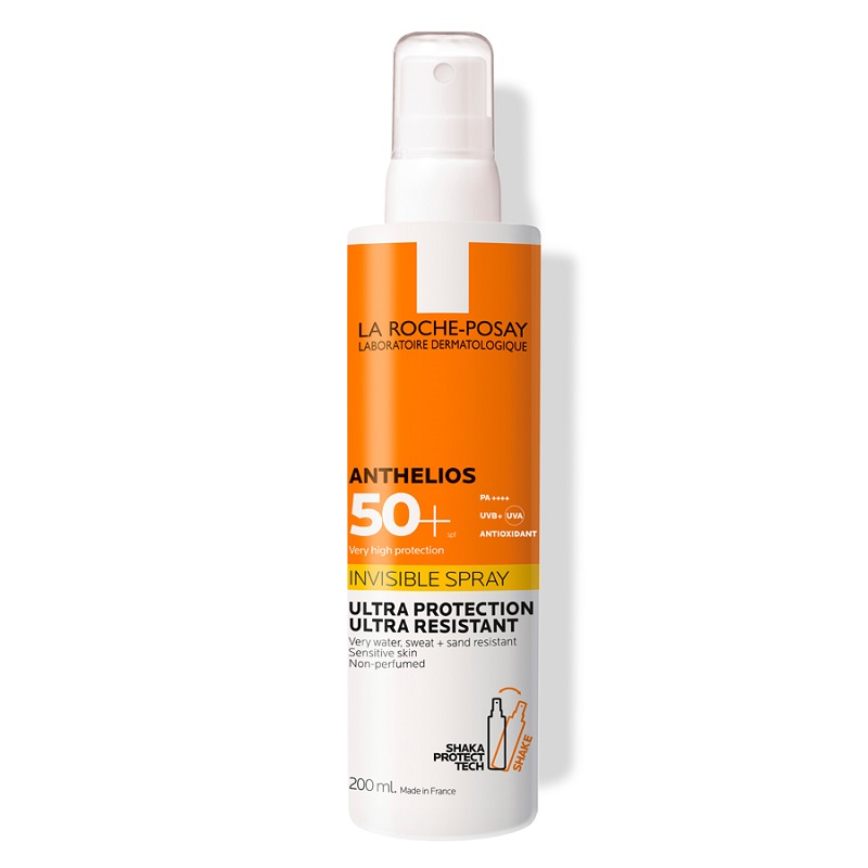 Spray invizibil fara parfum cu protectie solara SPF 50+ pentru corp Anthelios, 200 ml, La Roche-Posay