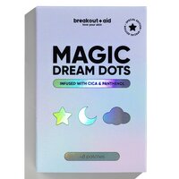 Plasturi pentru cosuri cu cica si pantenol Magic Dream Dots, Pimple Patches, 48 bucati, Breakout+Aid