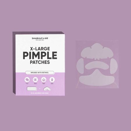 Plasturi XL pentru cosuri cu retinol si acid salicylic, Pimple Patches, 5 bucati, Breakout+Aid 750494