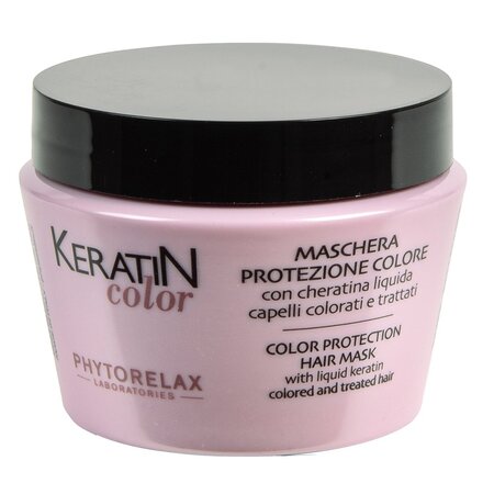 Masca pentru protectia parului vopsit Keratin Color, 250 ml, Phytorelax