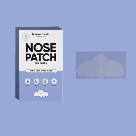 Plasturi pentru nas impotriva punctelor negre Nose Patch, Pimple Patches, 5 bucati, Breakout+Aid 750527