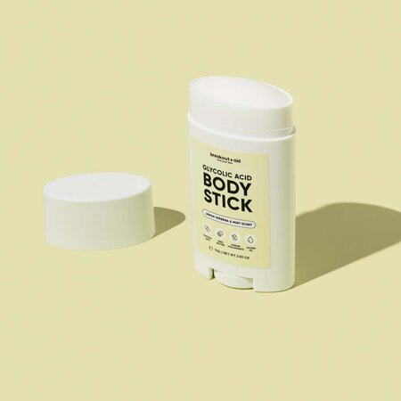 Stick exfoliant pentru corp cu acid glycolic, Body Care, 75 g, Breakout+Aid 750541