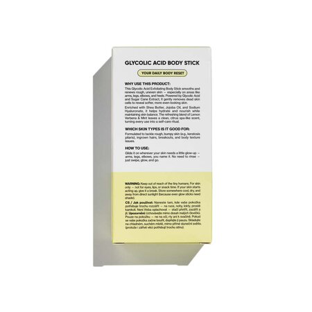 Stick exfoliant pentru corp cu acid glycolic, Body Care, 75 g, Breakout+Aid 750543