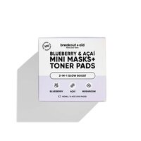 Mini masti si dischete tonice Blueberry&Acai Toner Pads&Mini Masks, 100 bucati, Breakout+Aid