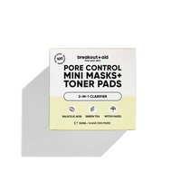 Mini masti si dischete tonice, Pore Control, Toner Pads&Mini Masks, 100 bucati, Breakout+Aid