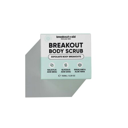 Scrub de corp anti-imperfectiuni Body Scrub, 150 ml, Breakout+Aid