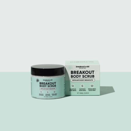 Scrub de corp anti-imperfectiuni Body Scrub, 150 ml, Breakout+Aid 750594