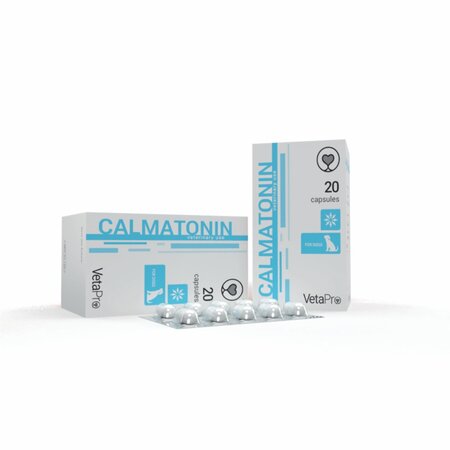 Supliment nutritional pentru caini Calmatonin Dog, 20 capsule, Vetapro 750630