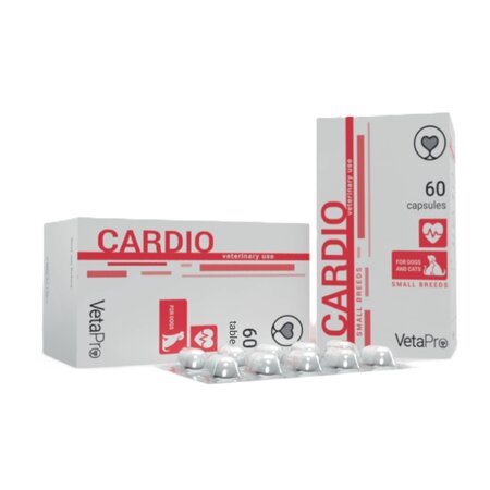 Supliment nutritional pentru caini Cardio All Breeds, 60 tablete, Vetapro 750703