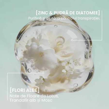 Deodorant crema pentru ingrijire cu parfum flori albe, 50 ml, Energie Fruit 750717