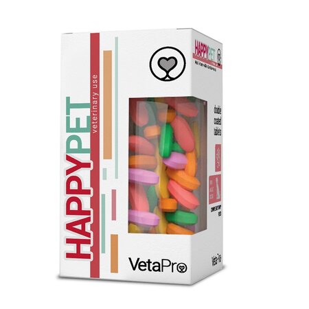 Supliment nutritional pentru caini adulti Happy Pet, 60 comprimate, Vetapro