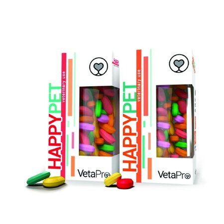 Supliment nutritional pentru caini adulti Happy Pet, 60 comprimate, Vetapro 750775