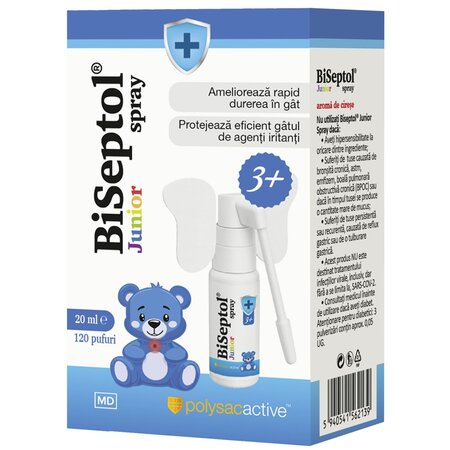 Spray Biseptol Junior, 20 ml, Dacia Plant 750819