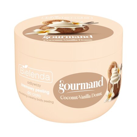 Exfoliant cremos de corp Coconut-Vanilla Donut, Gourmand, 250 g, Bielenda