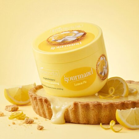 Exfoliant cremos de corp Lemon Pie, Gourmand, 250 g, Bielenda 750846