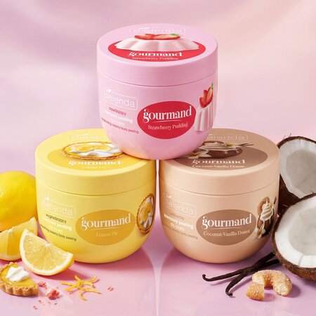 Exfoliant cremos de corp Lemon Pie, Gourmand, 250 g, Bielenda 750847
