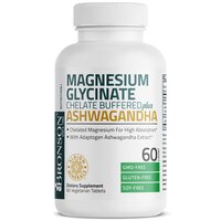 Magnesium Glycinate si Ashwagandha, 60 capsule, Bronson