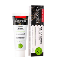 Pasta de dinti cu carbune activ si extract de matcha pentru albire Ultra White, 75 ml, Nordics