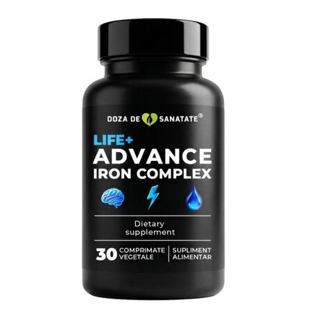 Advance Iron Complex Life+, 30 comprimate vegetale, Doza de Sanatate