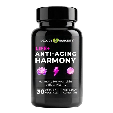 Anti - Aging Harmony Life+, 30 capsule vegetale, Doza de Sanatate