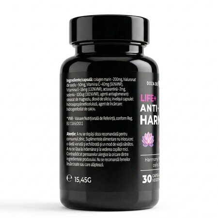 Anti - Aging Harmony Life+, 30 capsule vegetale, Doza de Sanatate 750974