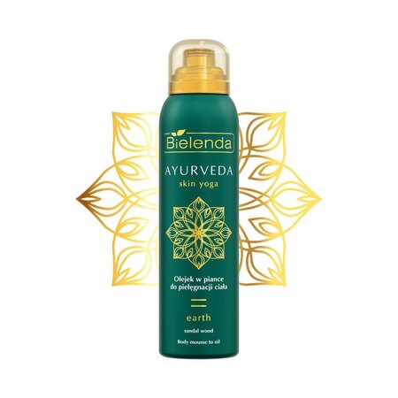 Ulei de corp spumant, Ayurveda Skin Yoga Earth, 150 ml, Bielenda