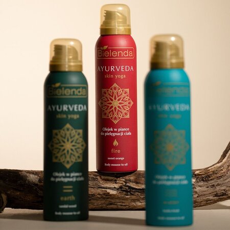 Ulei de corp spumant, Ayurveda Skin Yoga Earth, 150 ml, Bielenda 751045