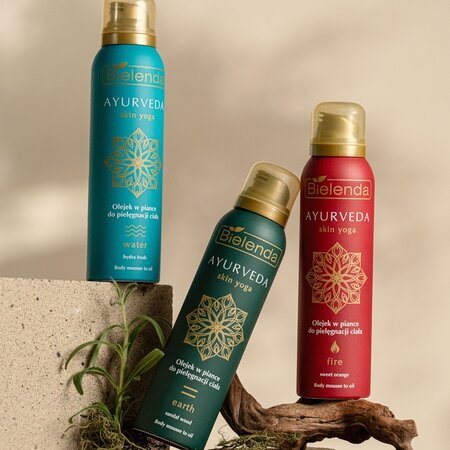 Ulei de corp spumant, Ayurveda Skin Yoga Fire, 150 ml, Bielenda 751056
