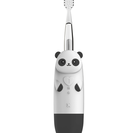 Periuta de dinti sonica cu baterie AAA pentru copii Panda CA2610, culoare negru, 1 bucata, Nordics