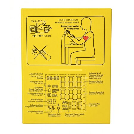 Tensiometru electronic de incheietura cu functie vocala PM-52, Perfect Medical 751049
