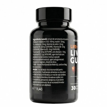 Liver Guard Life+, 30 capsule vegetale, Doza de Sanatate 751075