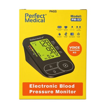 Tensiometru electronic de brat cu fumctie vocala PM-53, Perfect Medical 751087