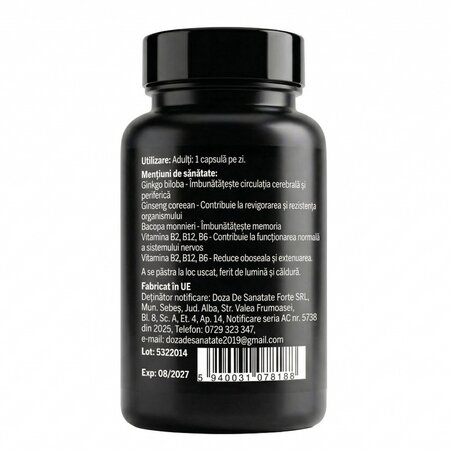 Neuro Booster Life+, 30 capsule vegetale, Doza de Sanatate 751109