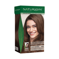 Vopsea de par naturala fara amoniac 5.0 Light Chocolate Brown, 115 ml, Naturigin