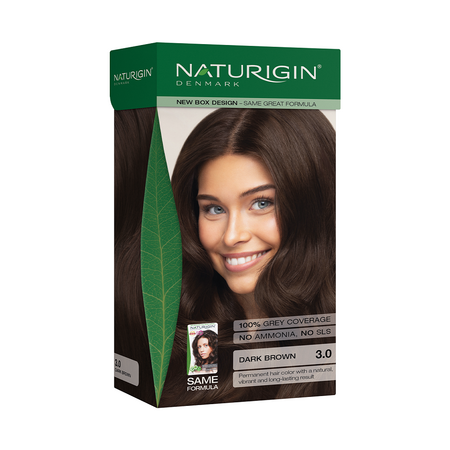 Vopsea pentru par nuanta 3.0 saten cafeniu inchis, 115 ml, Naturigin