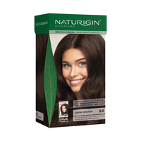 Vopsea de par naturala fara amoniac Nuanta 3.0 Dark Coffee Brown, 115 ml, Naturigin