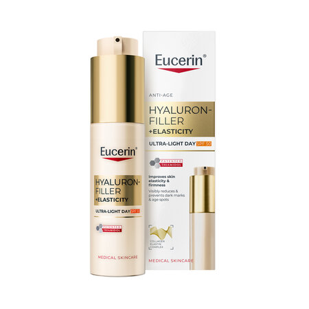 Crema de fata cu SPF50, Hyaluron-Filler + Elasticity, 50 ml, Eucerin
