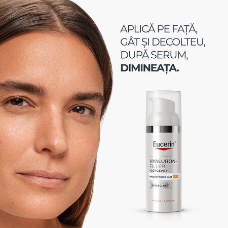 Crema de zi cu SPF30, Epigenetic Hyaluron-Filler cu Epicelline, 50 ml, Eucerin 751201