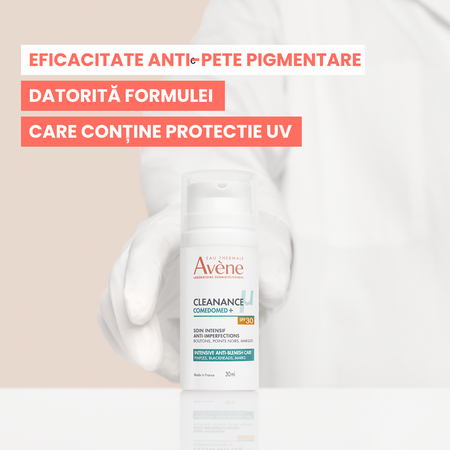 Fluid anti-imperfectiuni pentru ten cu acnee cu SPF 30 Cleanance Comedomed+, 30 ml, Avene 751225