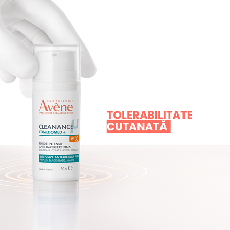 Fluid anti-imperfectiuni pentru ten cu acnee cu SPF 30 Cleanance Comedomed+, 30 ml, Avene 751228