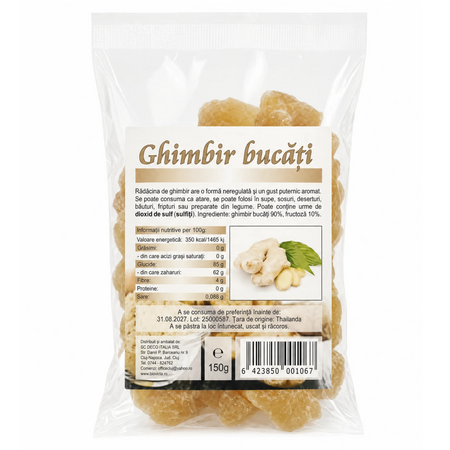 Ghimbir bucati, 150 g, Deco Italia
