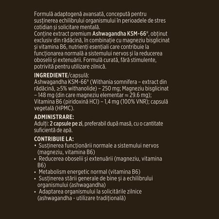 Ashwagandha KSM-66, 60 capsule, Faunus Plant 751282