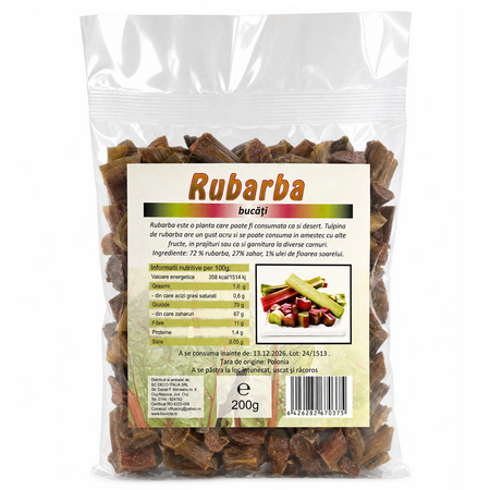 Rubarba bucati, 200 g, Deco Italia