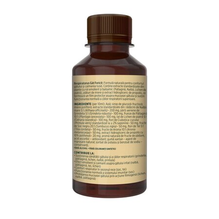 Sirop pentru copii Respiratorus, 200 ml, Faunus Plant 751352