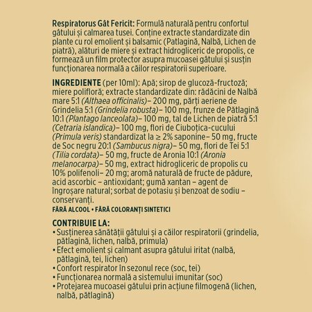 Sirop pentru copii Respiratorus, 200 ml, Faunus Plant 751354
