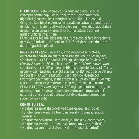 Sirop pentru copii Helmio, 200 ml, Faunus Plant 751434