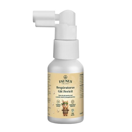 Spray de gat pentru copii Respiratorus, 30 ml, Faunus Plant