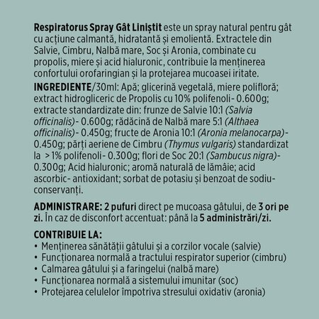 Spray de gat pentru adulti Respiratorus, 30 ml, Faunus Plant 751598
