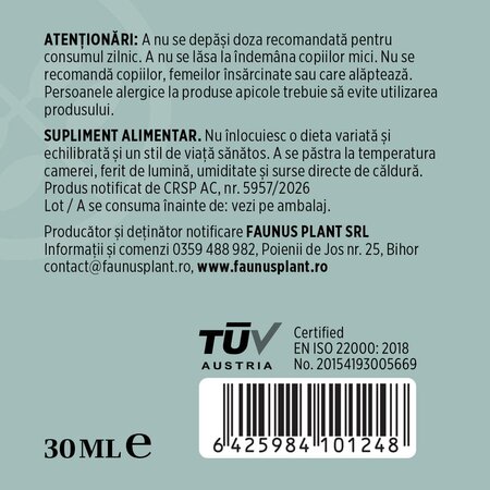 Spray de gat pentru adulti Respiratorus, 30 ml, Faunus Plant 751599