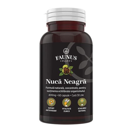 Nuca Neagra, 60 capsule, Faunus Plant